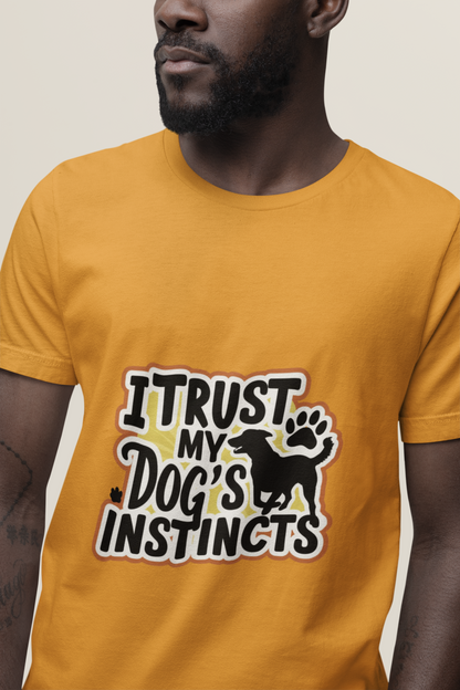 Trust in the paws - printed Round Neck Half sleeve t-shirt