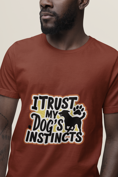 Trust in the paws - printed Round Neck Half sleeve t-shirt