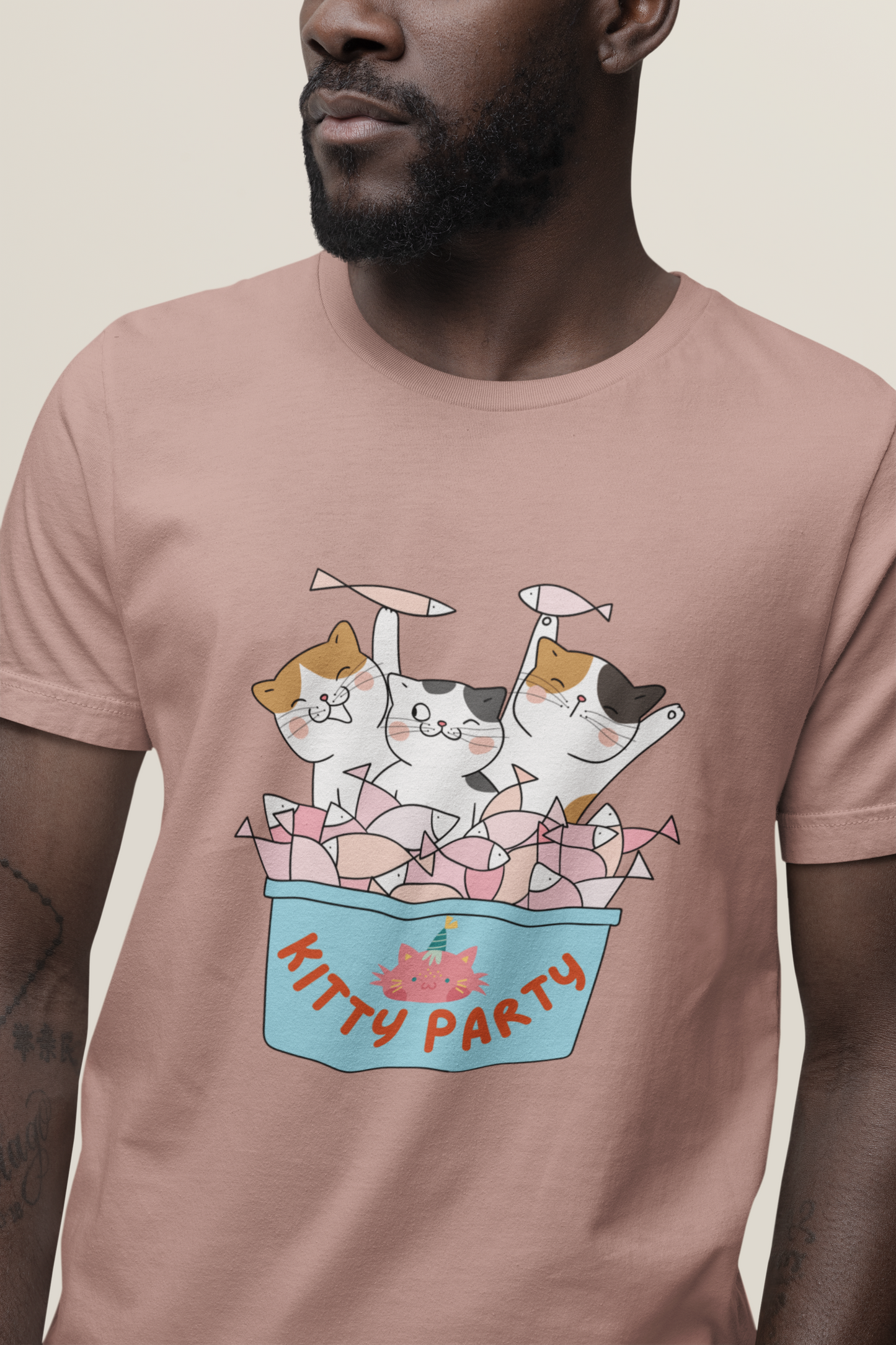 KITTY PARTY - printed Round Neck Half sleeve t-shirt