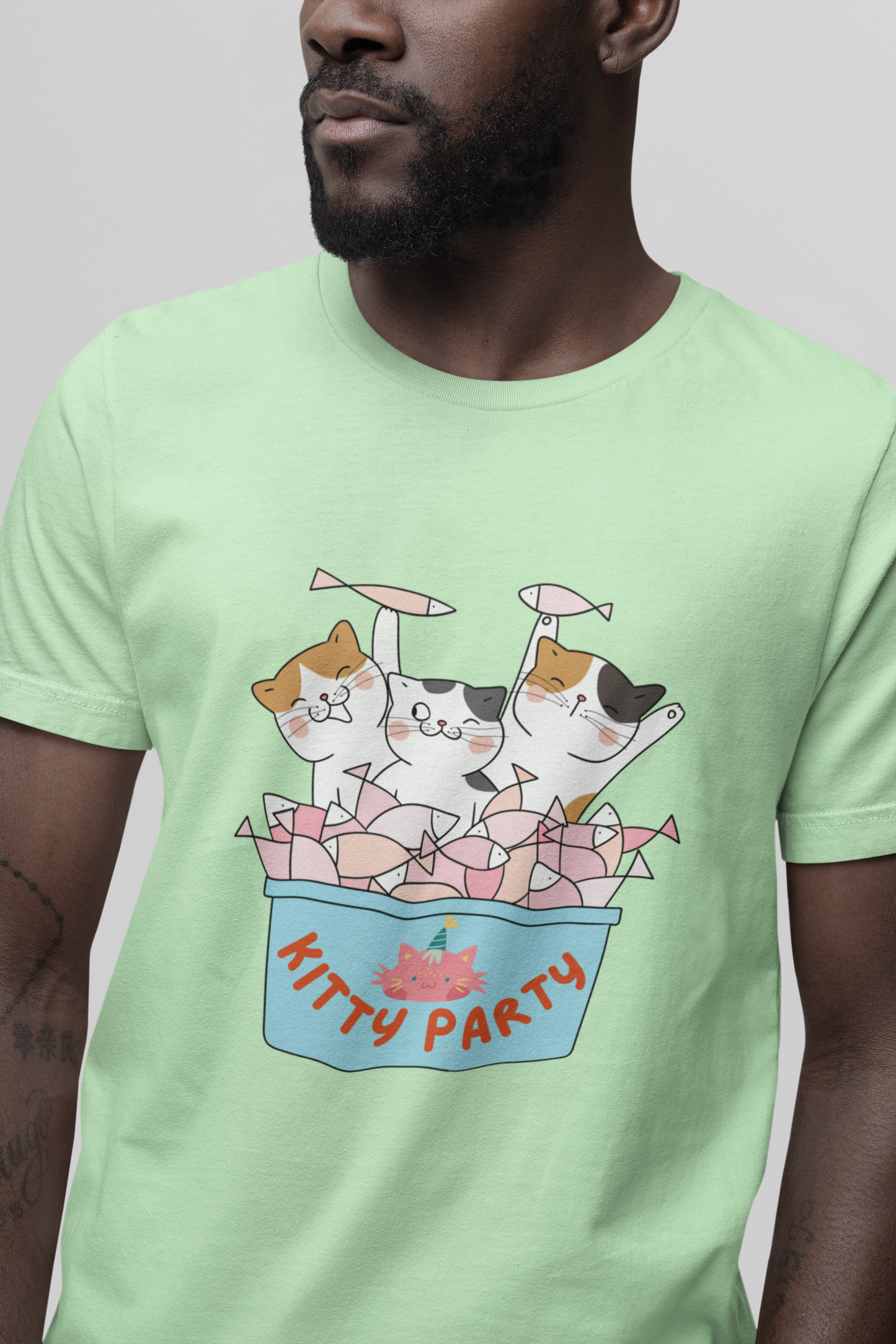 KITTY PARTY - printed Round Neck Half sleeve t-shirt