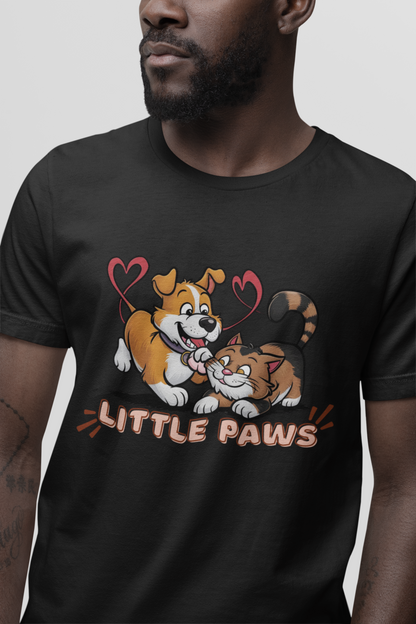 LITTLE PAWS - printed Round Neck Half sleeve t-shirt