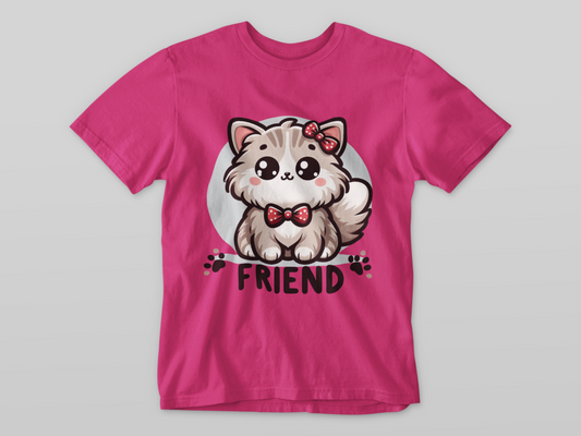 FRIEND - printed Round Neck Half Sleeve women T-Shirt