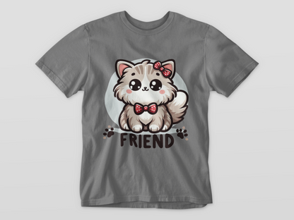 FRIEND - printed Round Neck Half Sleeve women T-Shirt