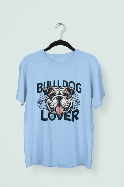 BULL DOG Lover - Printed Round neck Oversized T-Shirt