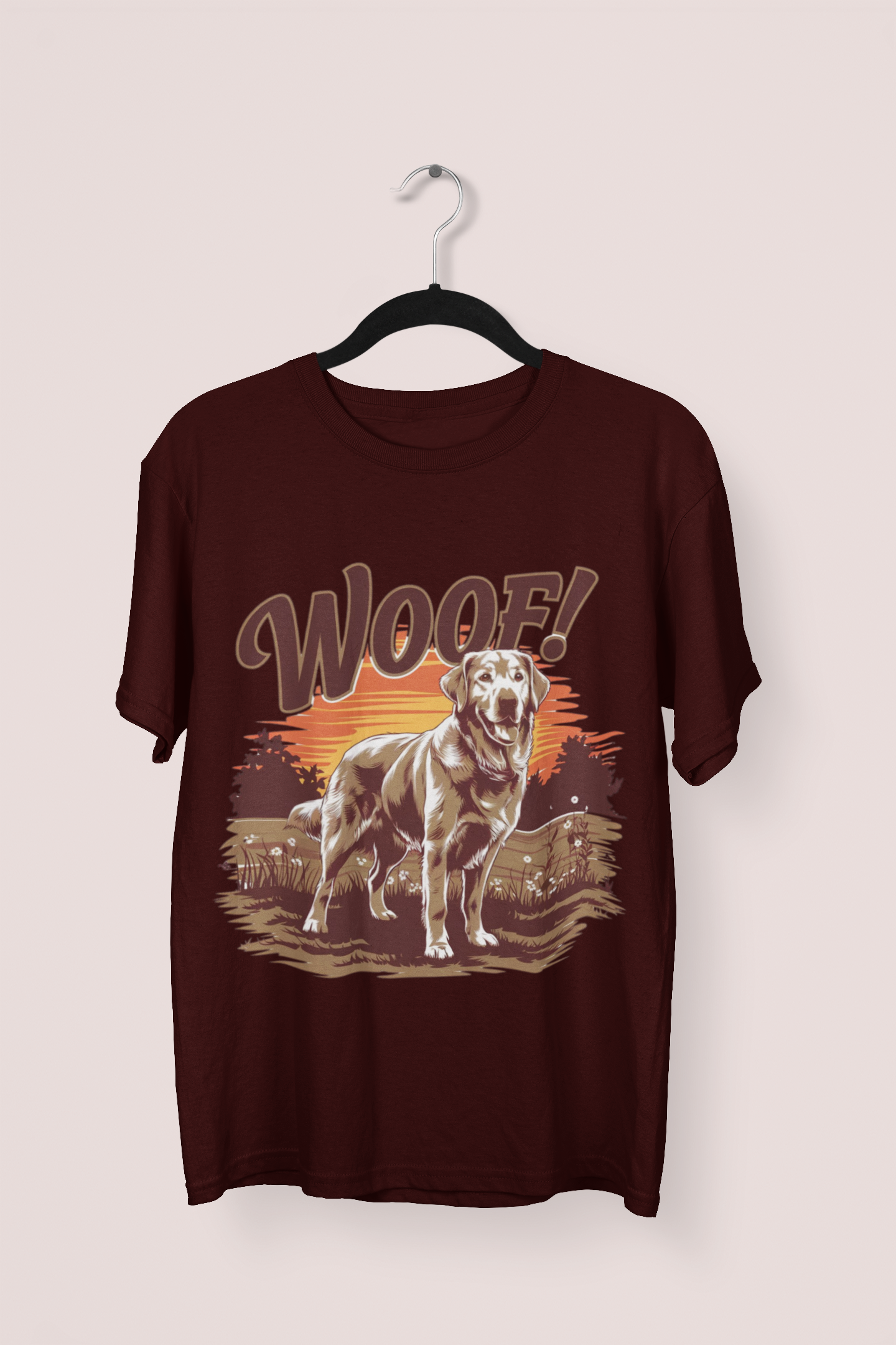 Woof! - Printed Round neck Oversized T-Shirt