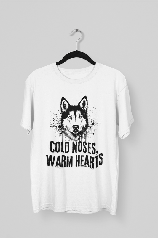 COLD NOSES.... - Printed Round neck Oversized T-Shirt