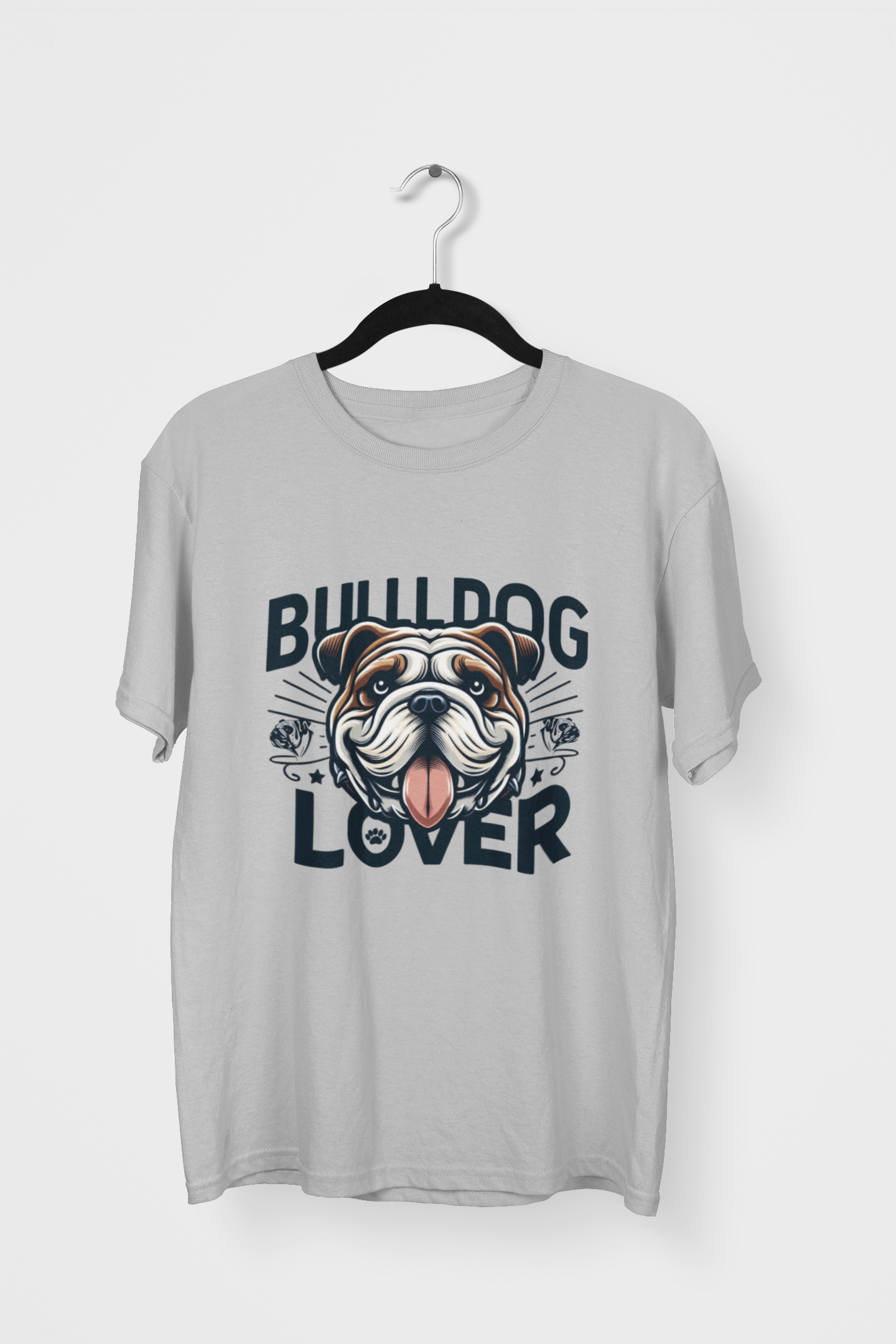 BULL DOG Lover - Printed Round neck Oversized T-Shirt