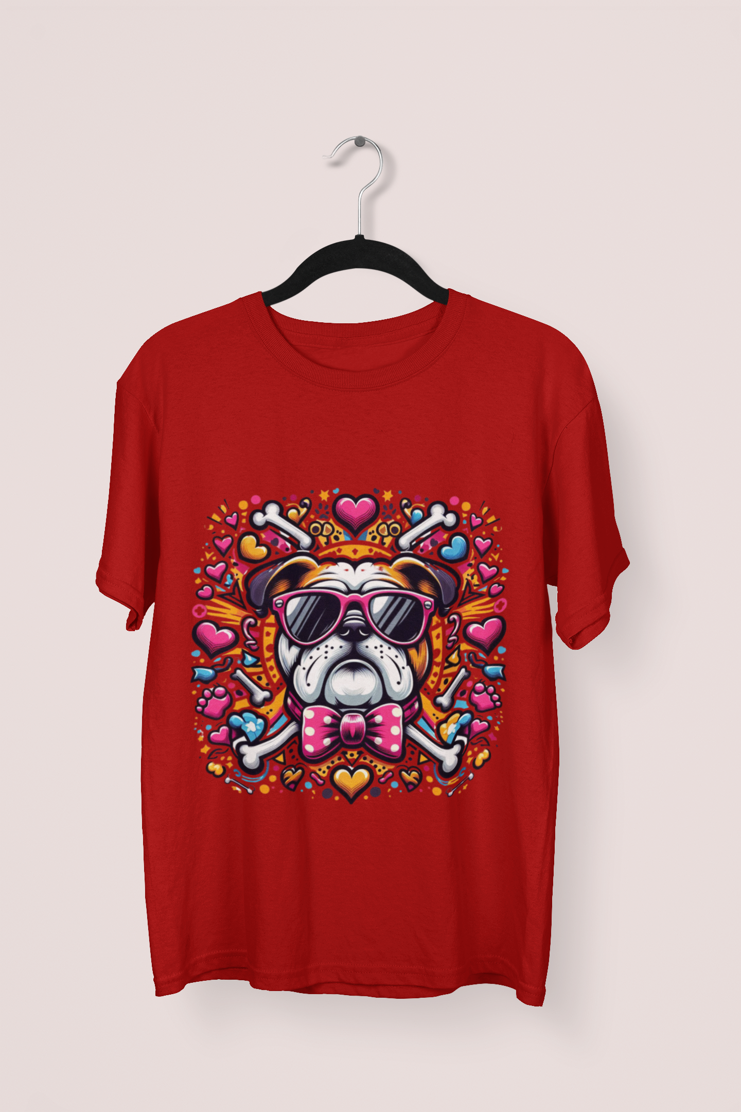 Dog - Printed Round neck Oversized T-Shirt