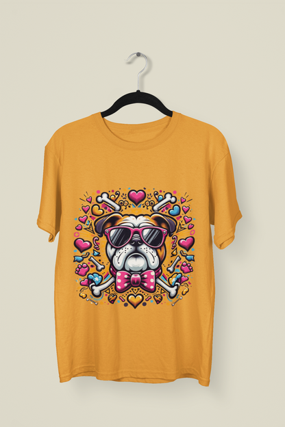 Dog - Printed Round neck Oversized T-Shirt