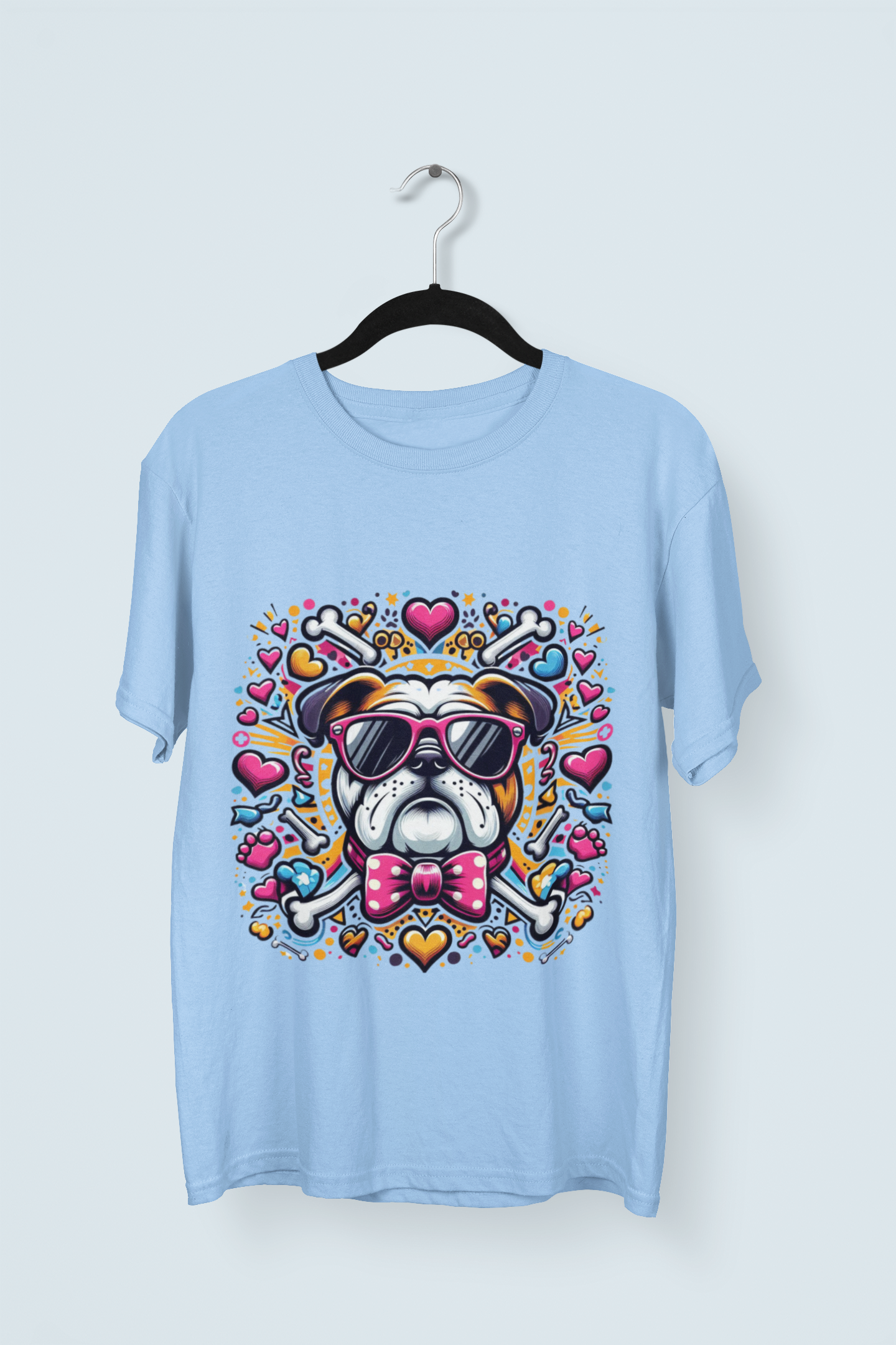 Dog - Printed Round neck Oversized T-Shirt