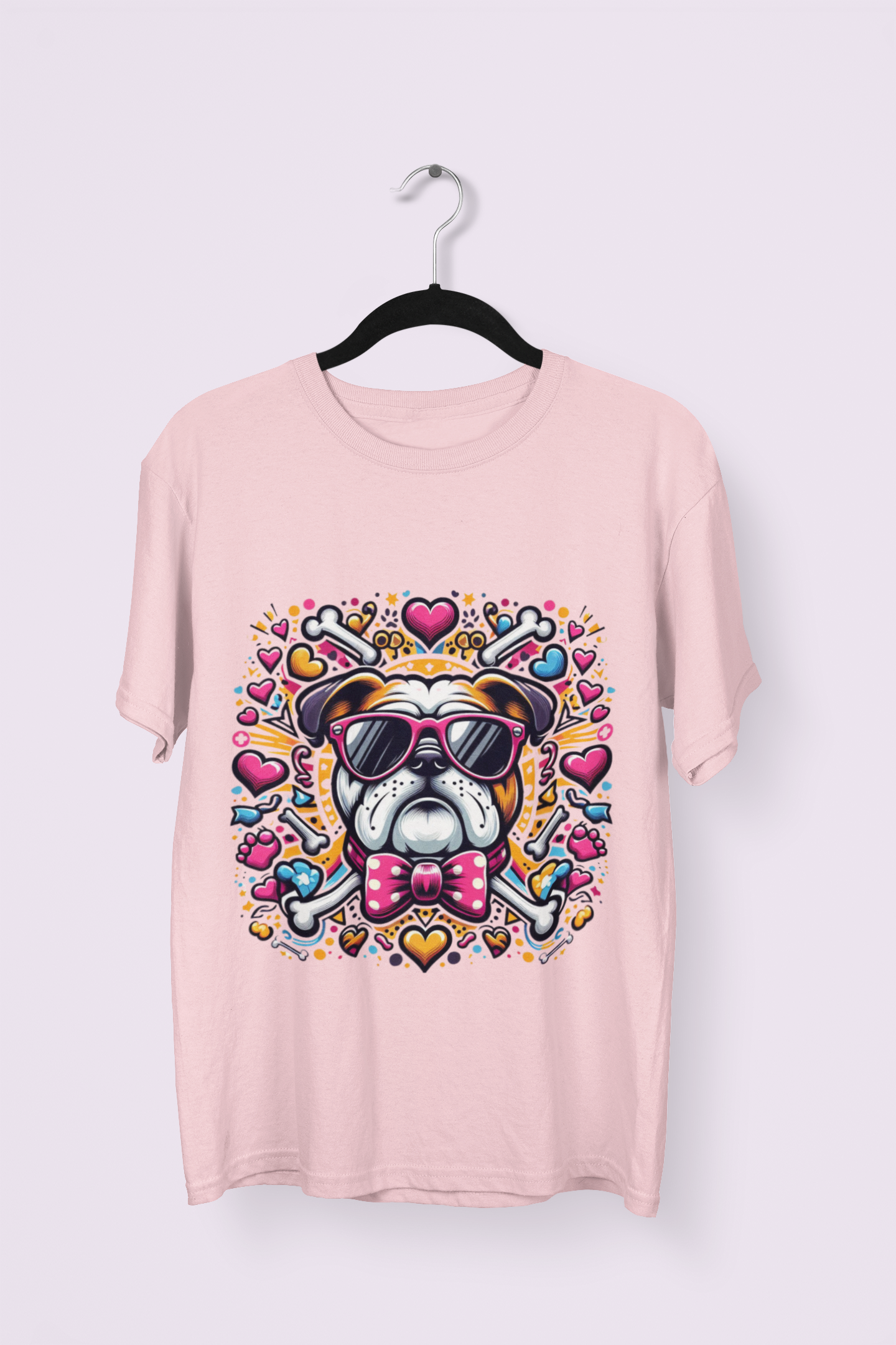 Dog - Printed Round neck Oversized T-Shirt