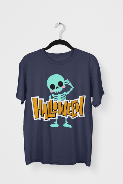 HALLOWEEN - Printed Round neck Oversized T-Shirt