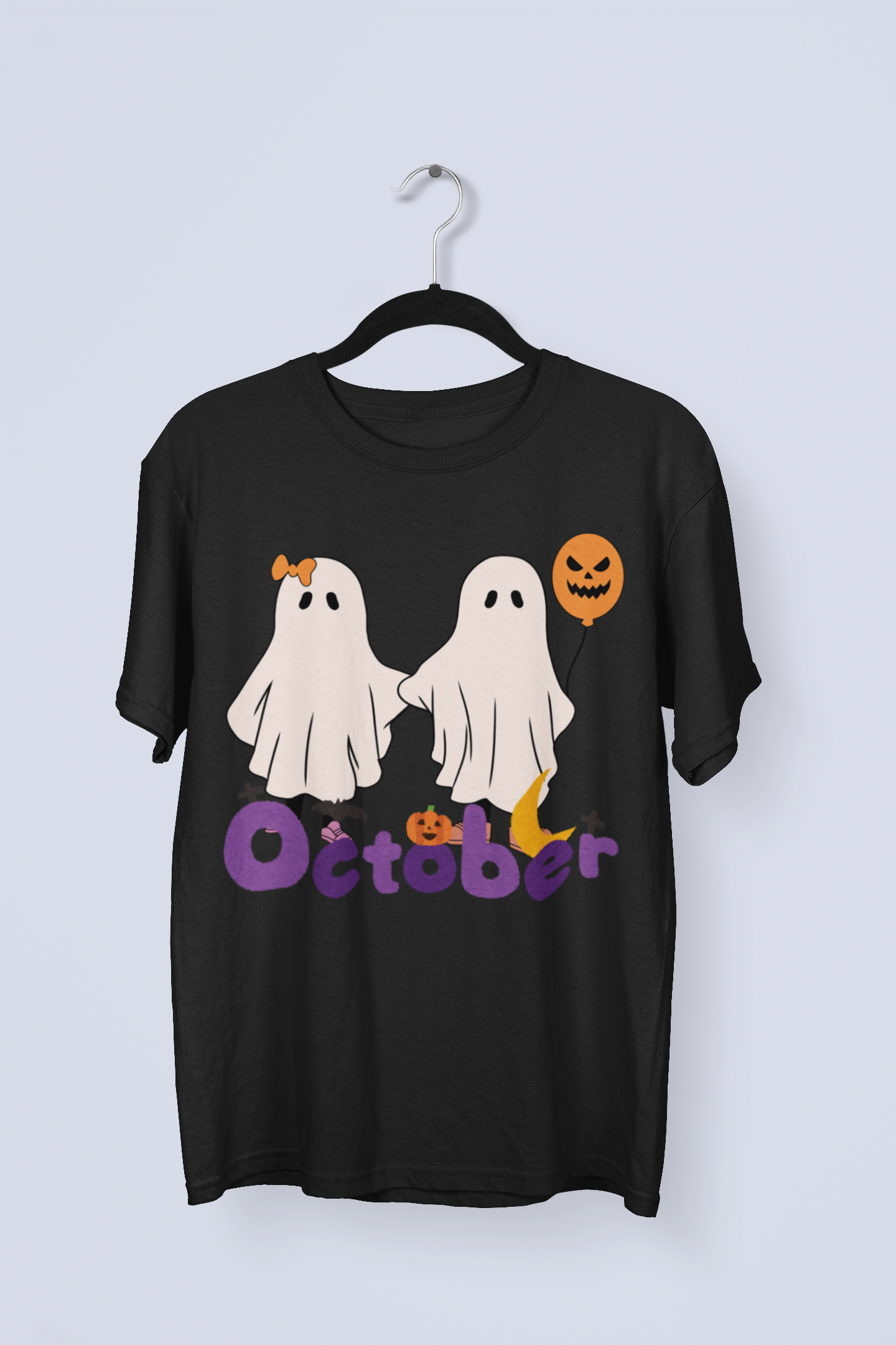 October - Printed Round neck Oversized T-Shirt