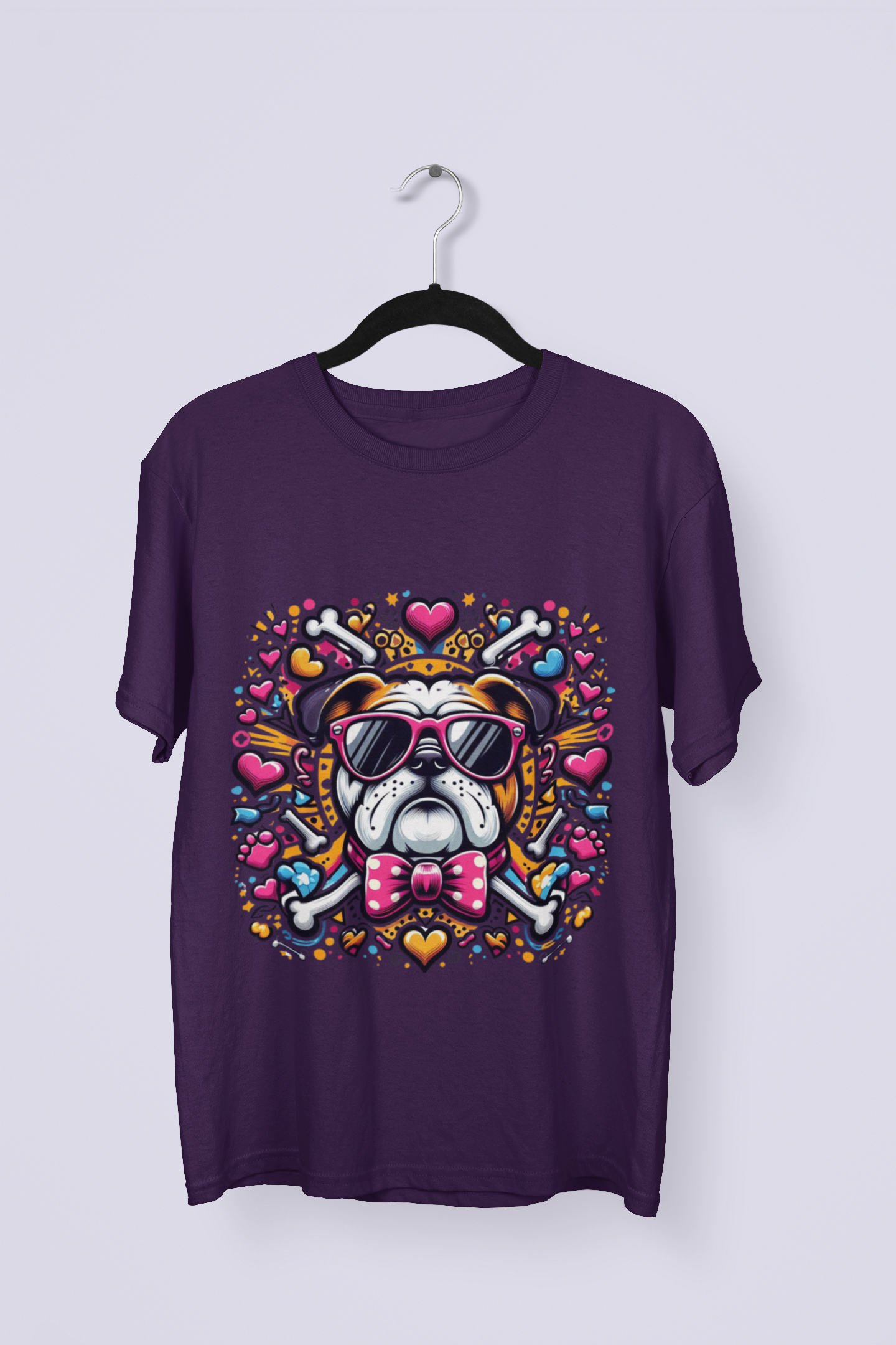 Dog - Printed Round neck Oversized T-Shirt