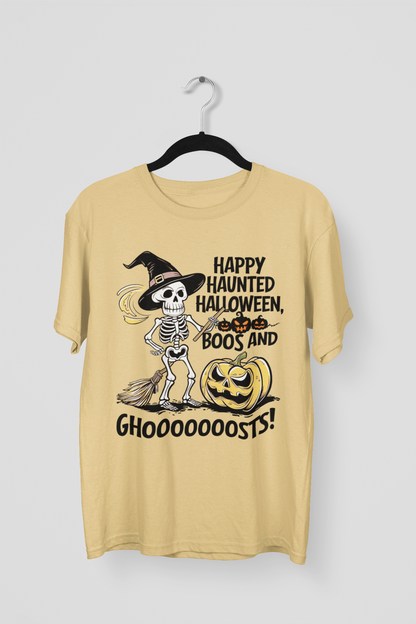 Ghost.... - Printed Round neck Oversized T-Shirt