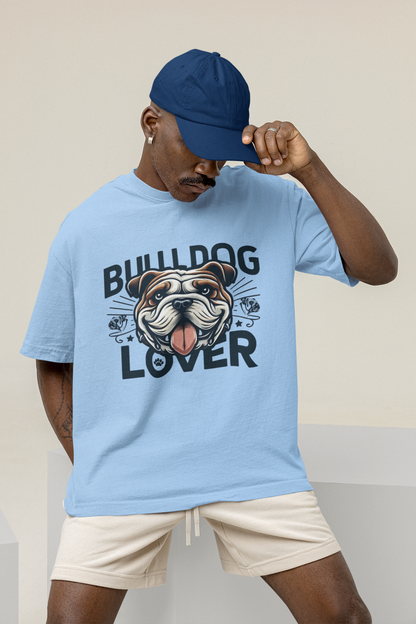 BULL DOG Lover - Printed Round neck Oversized T-Shirt