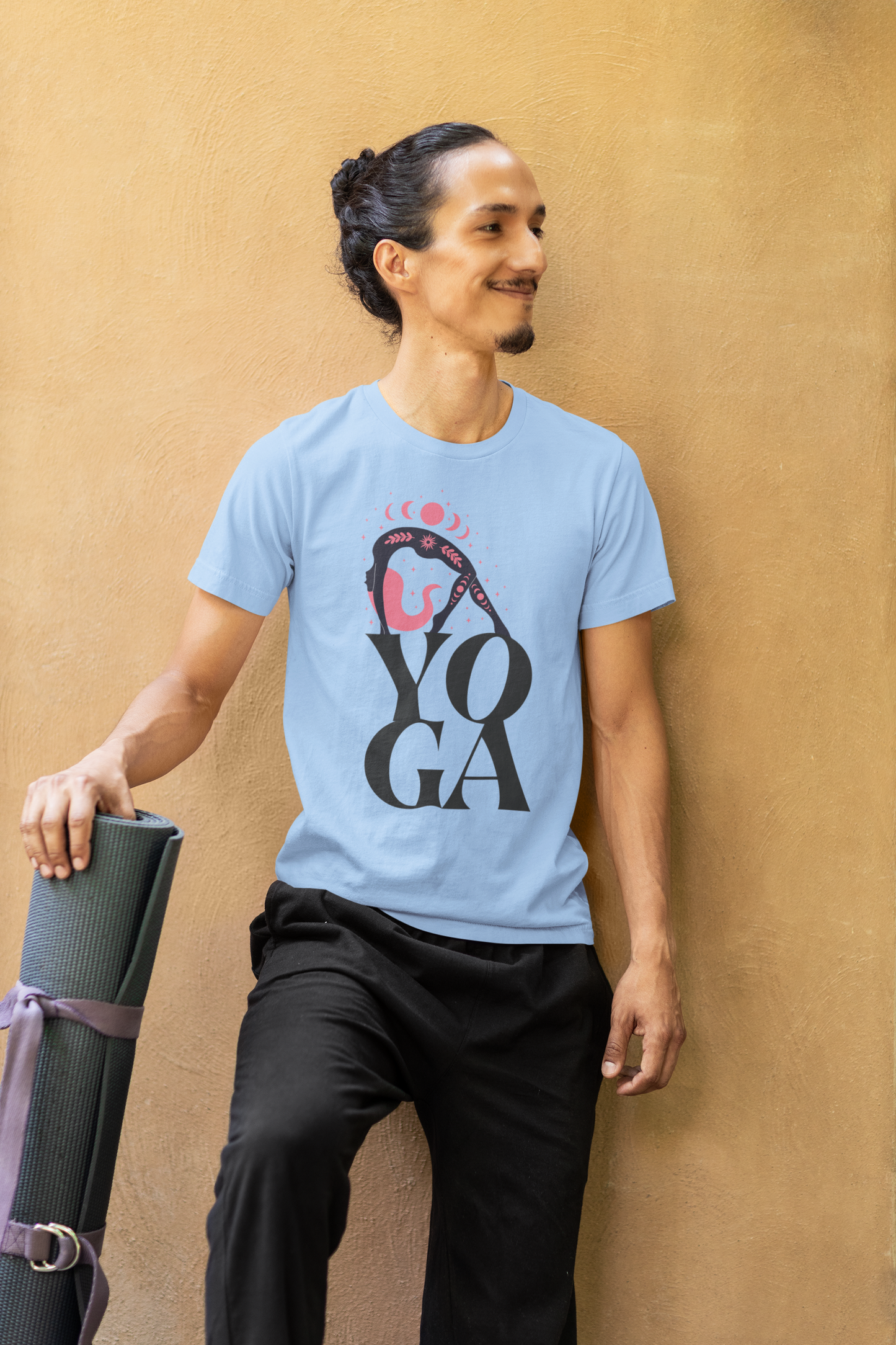 Yoga - printed Round Neck Half Sleeve T-Shirt