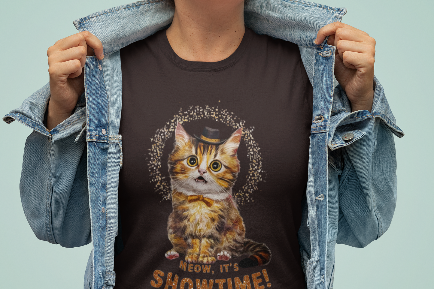 SHOWTIME! - printed Round Neck Half Sleeve women T-Shirt