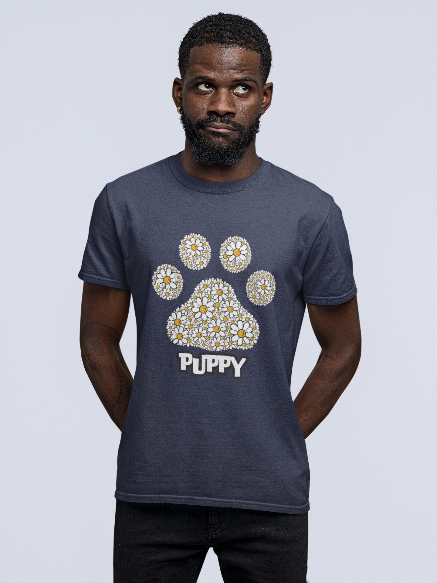 Puppy - printed Round Neck Half sleeve t-shirt