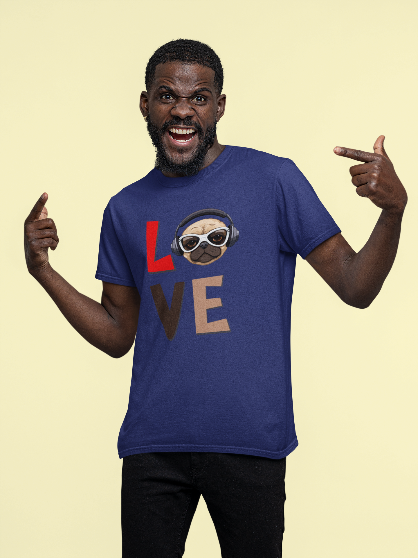 LOVE - printed Round Neck Half sleeve t-shirt