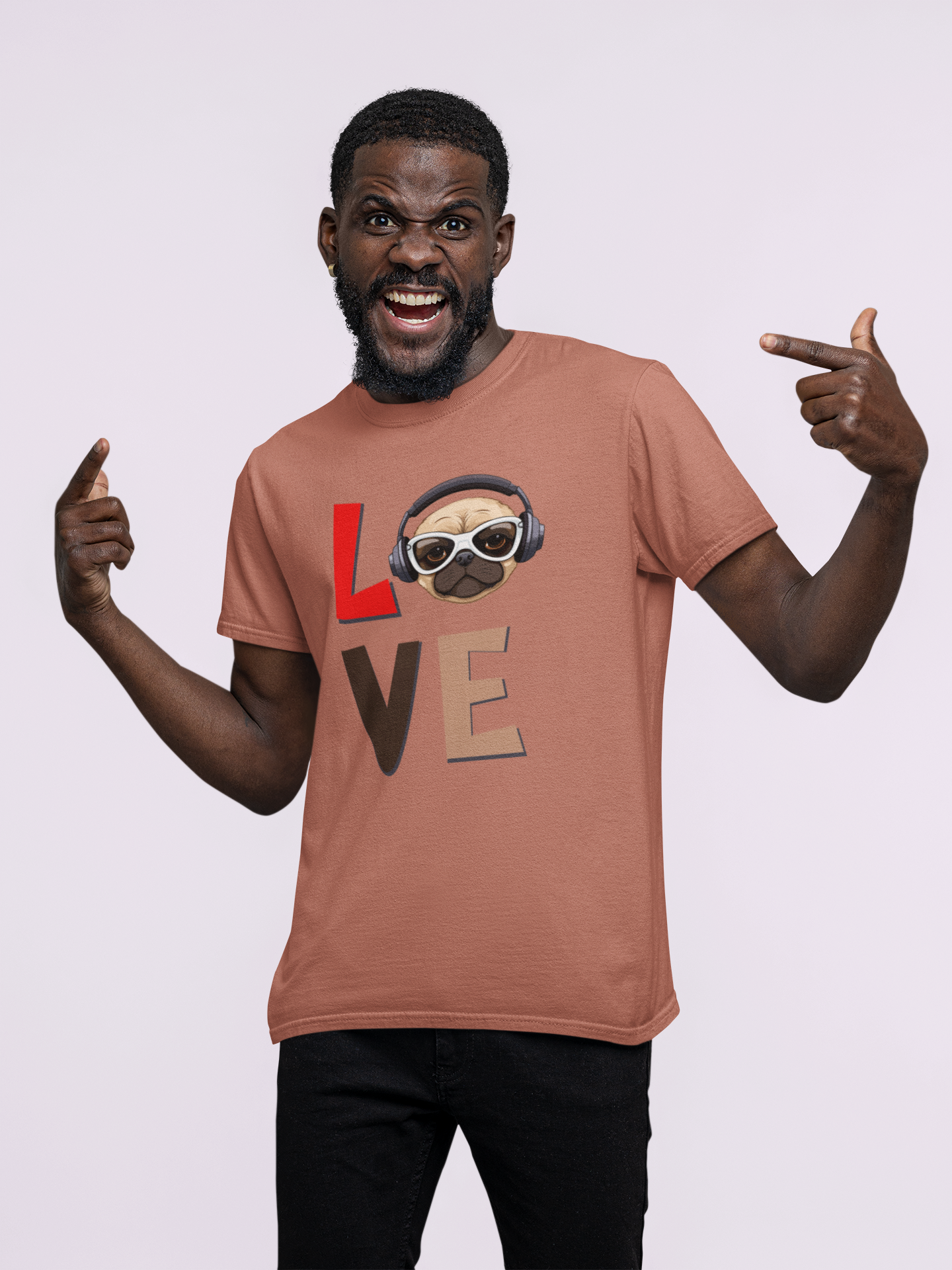 LOVE - printed Round Neck Half sleeve t-shirt