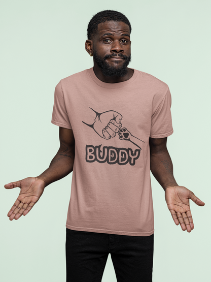 BUDDY - printed Round Neck Half sleeve t-shirt