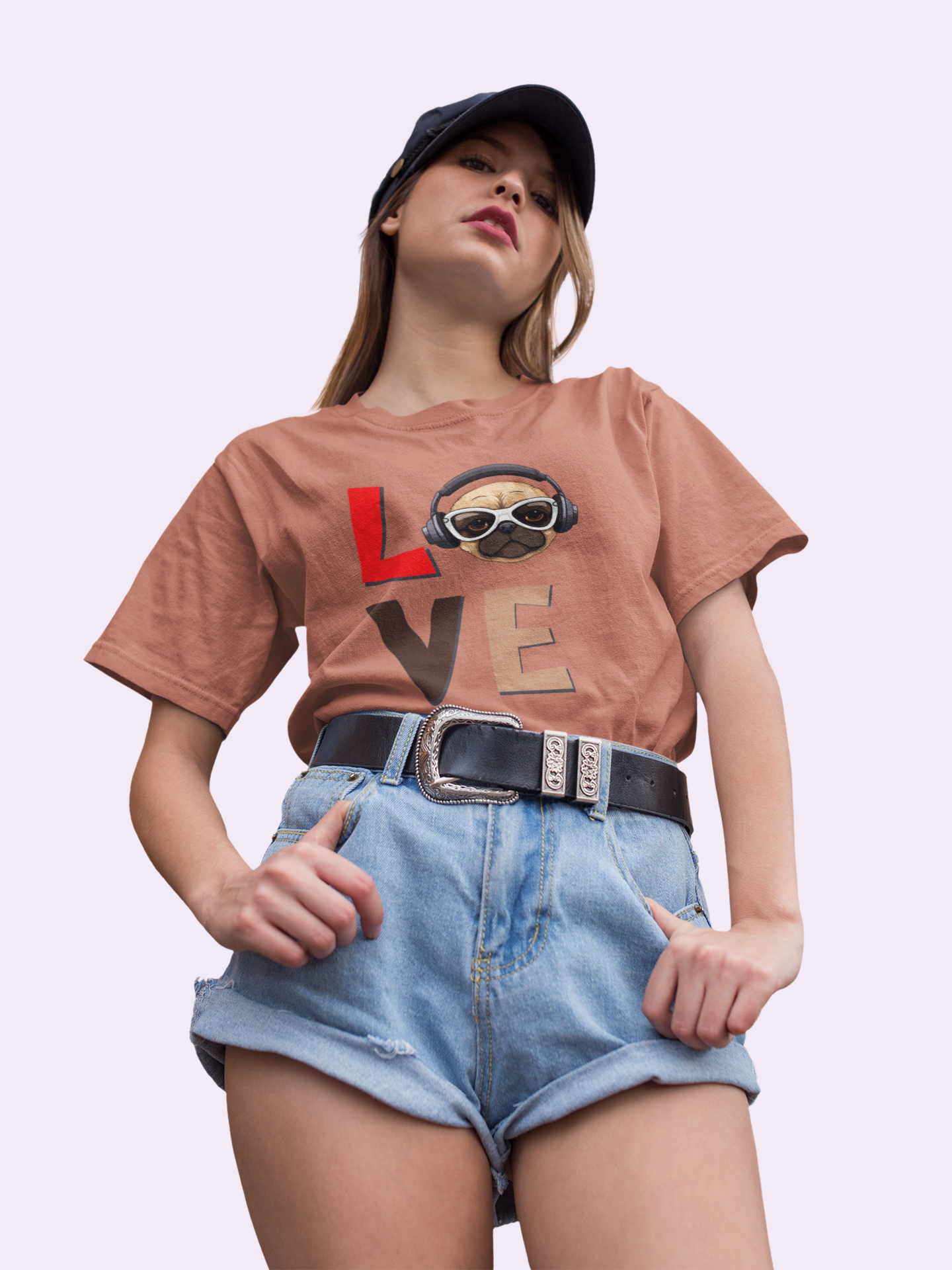 LOVE - printed Round Neck Half sleeve t-shirt