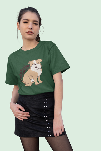 Trust in the paws - printed Round Neck Half sleeve t-shirt