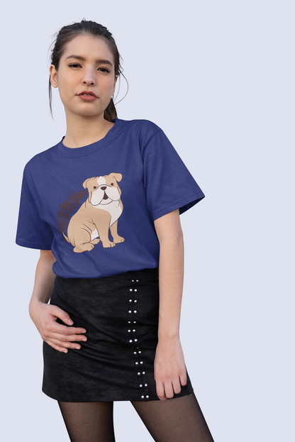 Trust in the paws - printed Round Neck Half sleeve t-shirt