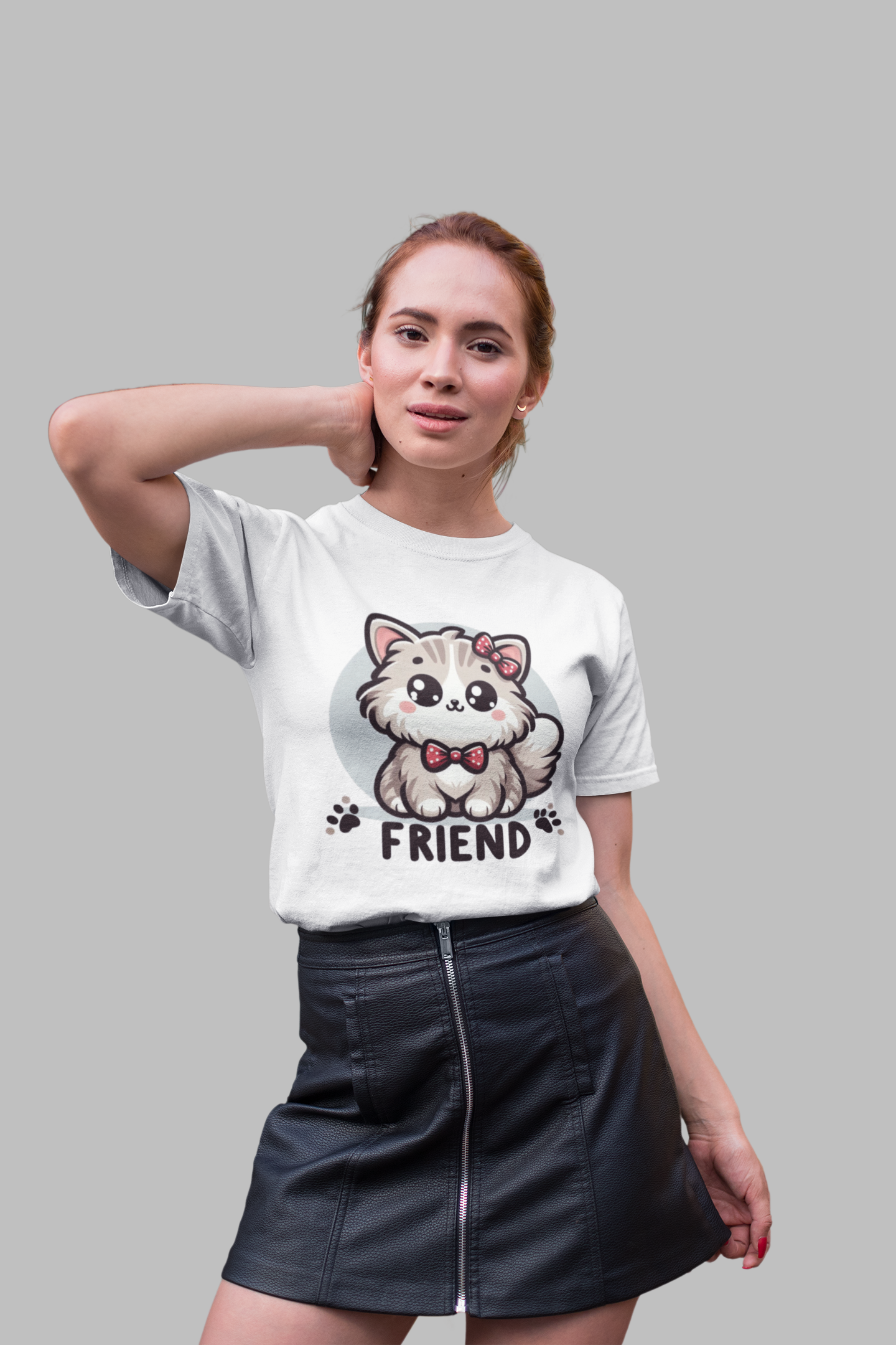 FRIEND - printed Round Neck Half Sleeve women T-Shirt