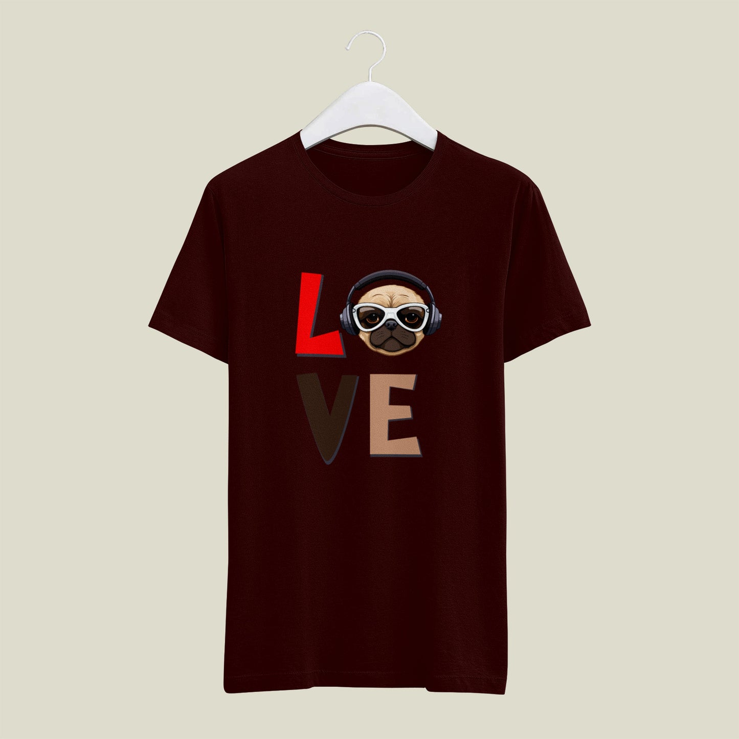 LOVE - printed Round Neck Half sleeve t-shirt