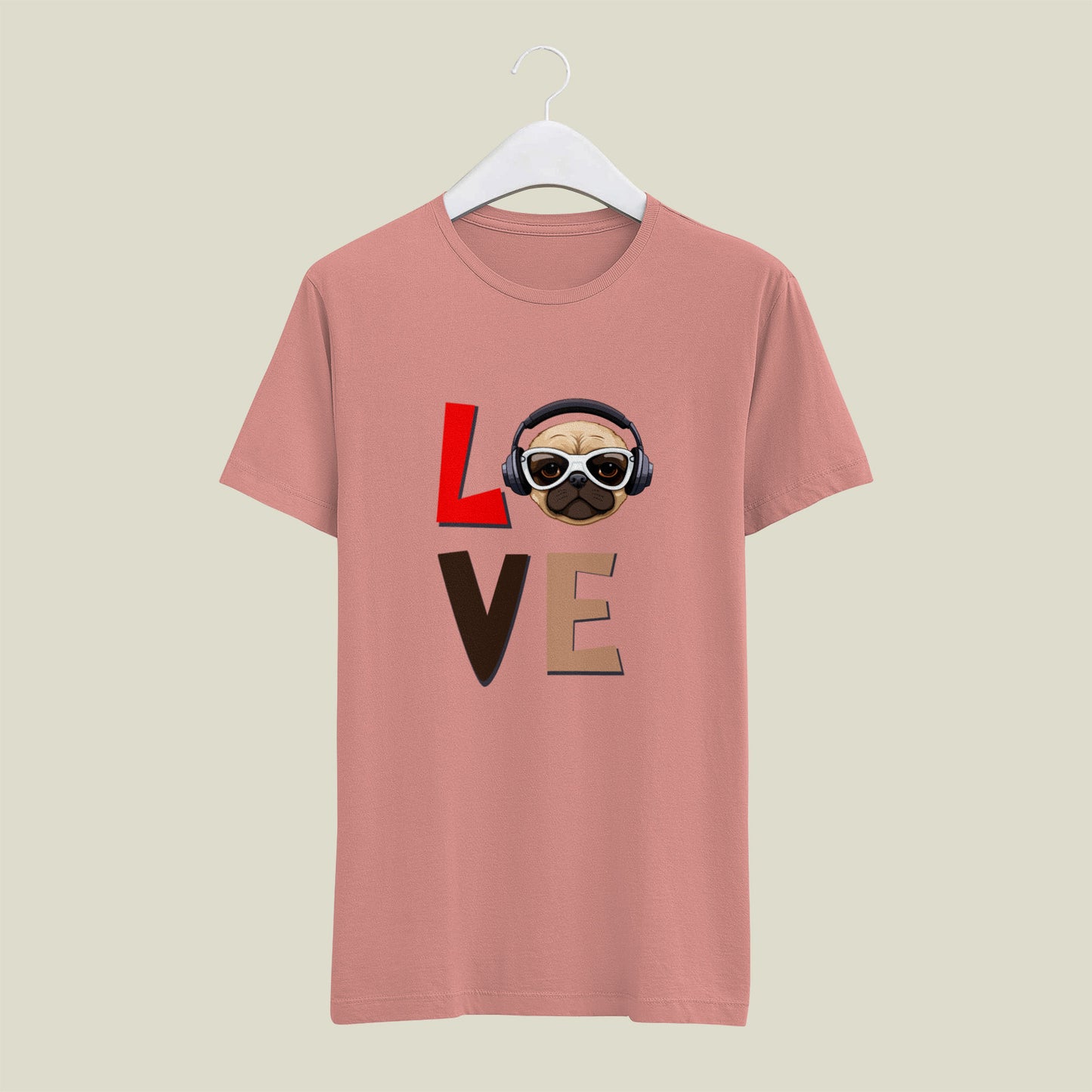 LOVE - printed Round Neck Half sleeve t-shirt