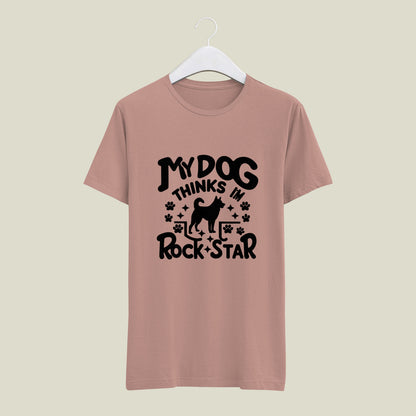 Rock Star - printed Round Neck Half sleeve t-shirt