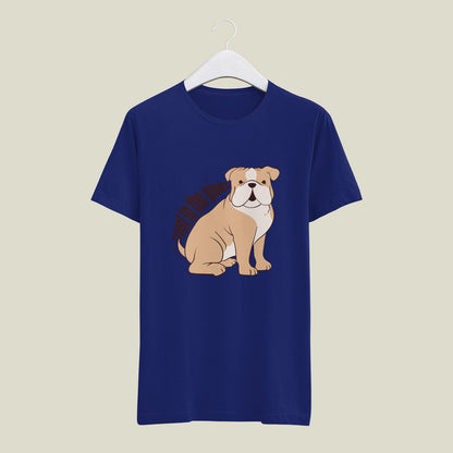 Trust in the paws - printed Round Neck Half sleeve t-shirt