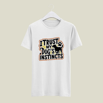 Trust in the paws - printed Round Neck Half sleeve t-shirt