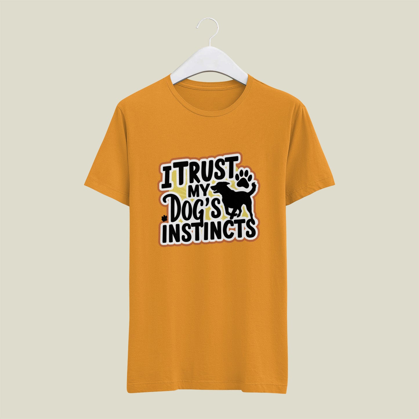 Trust in the paws - printed Round Neck Half sleeve t-shirt